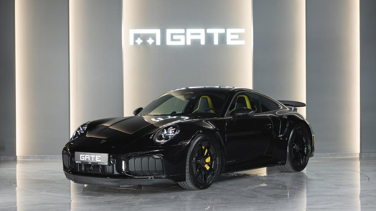 Porsche 911 Turbo S  Черный