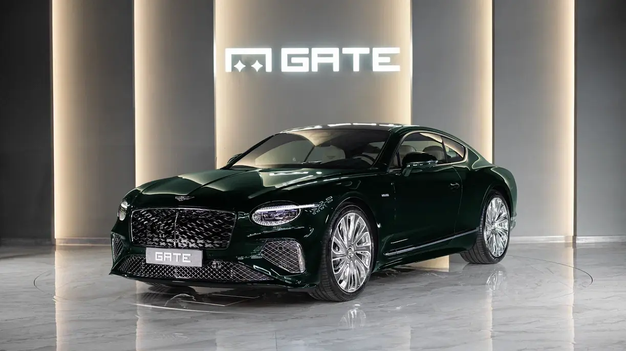 Bentley Continental GT Mulliner 2026 Зеленый