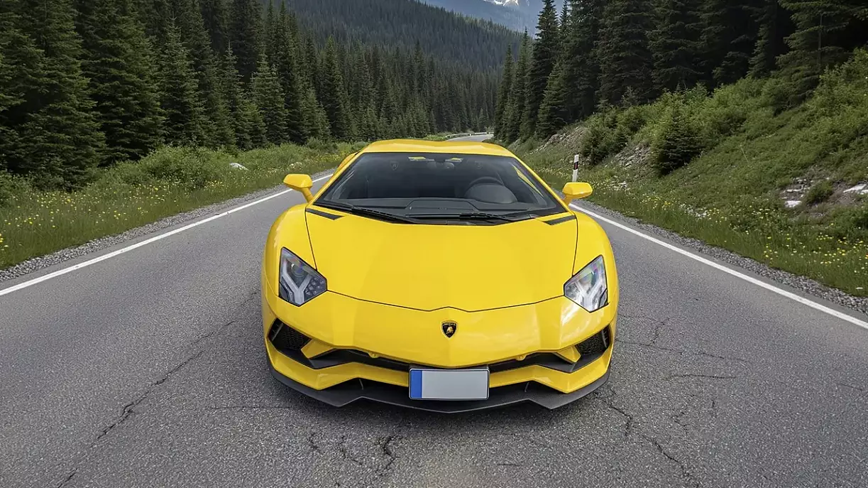Lamborghini Aventador S  Желтый
